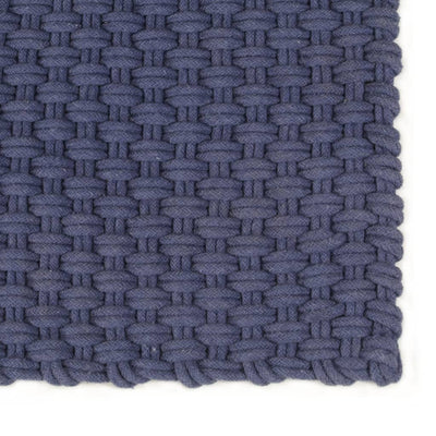 Vidaxl rectangular 180x250 cm Algodón azul marino