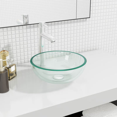 Vidaxl Washbasin 30x12 cm de vidrio templado transparente