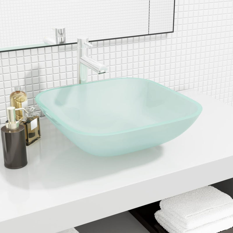 Vidaxl Washbasin 42x42x14 cm Matte