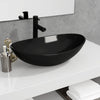 Vidaxl Washbasin 54.5x35x15.5 cm de vidrio templado negro