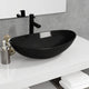 Vidaxl Washbasin 54.5x35x15.5 cm Black temperato nero