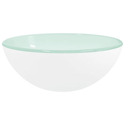 Vidaxl Washbasin 30x12 cm de vidrio templado blanco