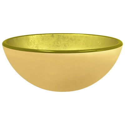 Vidaxl Washbasin 30x12 cm de vidrio templado de color oro coloreado