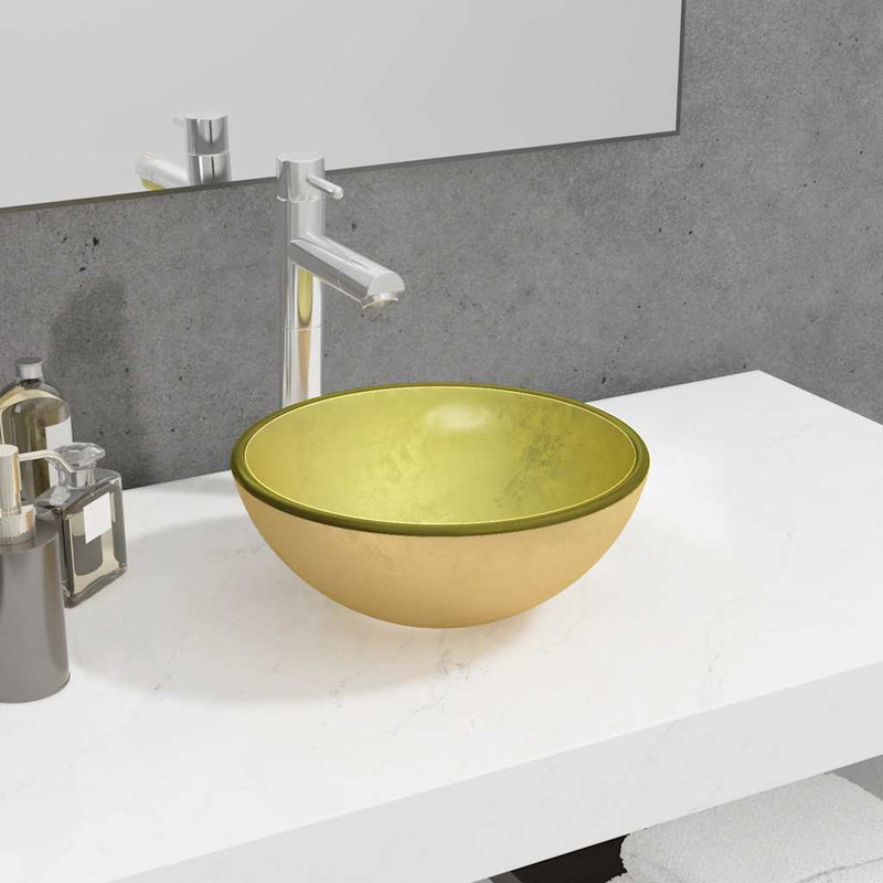 VIDAXL Washbasin 30x12 cm in vetro temperato colorato