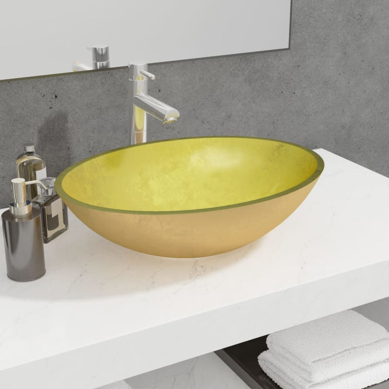 Vidaxl Washbasin 50x37x14 cm in vetro colorato