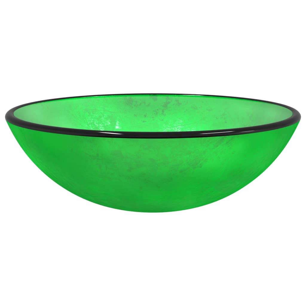 Vidaxl Washbasin 42x14 cm de vidrio templado verde