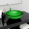 Vidaxl Washbasin 42x14 cm de vidrio templado verde