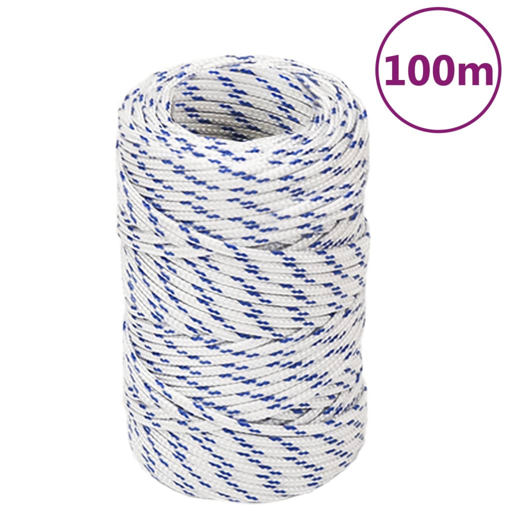 VIDAXL SCOOD ROPE 2 MM 100 M Polypropilene bianco