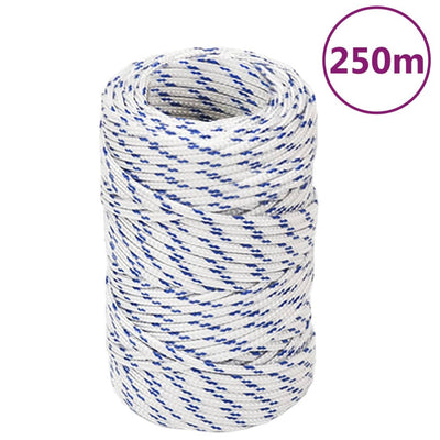 Vidaxl Boat Rope 2 mm 250 m Polypropilene bianco