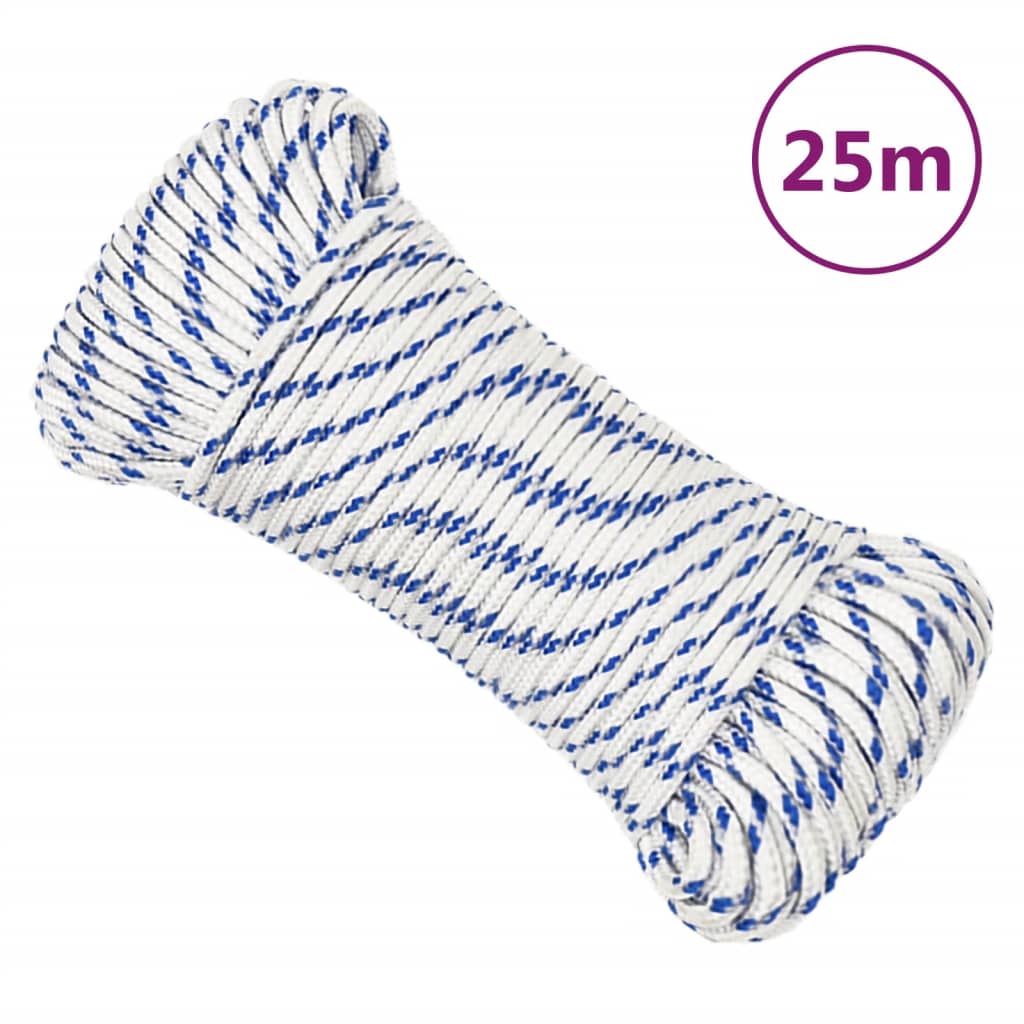 Vidaxl Boot Rope 3 mm 25 m Polypropilene bianco