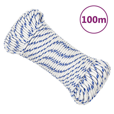 VIDAXL SCOOD ROPE 4 mm 100 m Polypropilene bianco