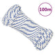 VIDAXL SCOOD ROPE 4 mm 100 m Polypropilene bianco