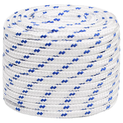 Vidaxl boot touw 18 mm 25 m polypropyleen wit