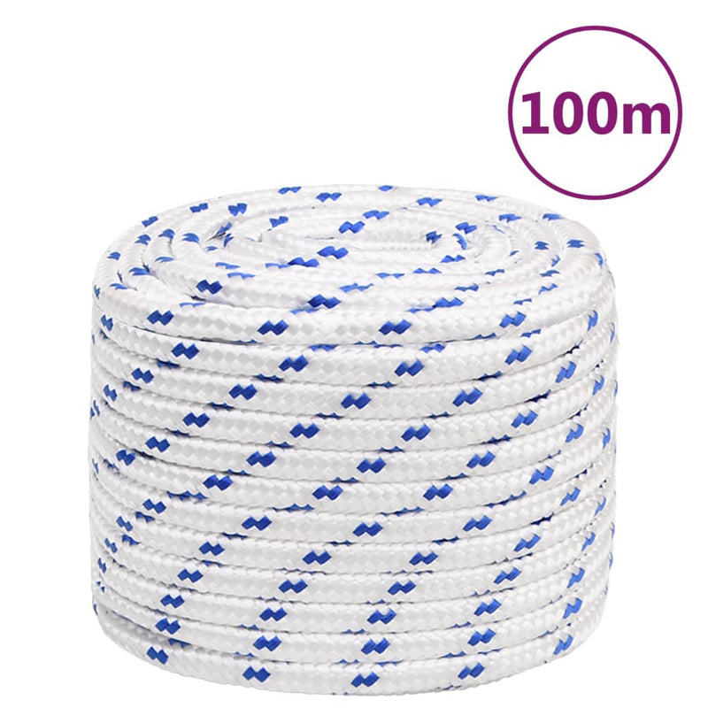 Vidaxl Boot Rope 18 mm 100 m de polipropileno blanco