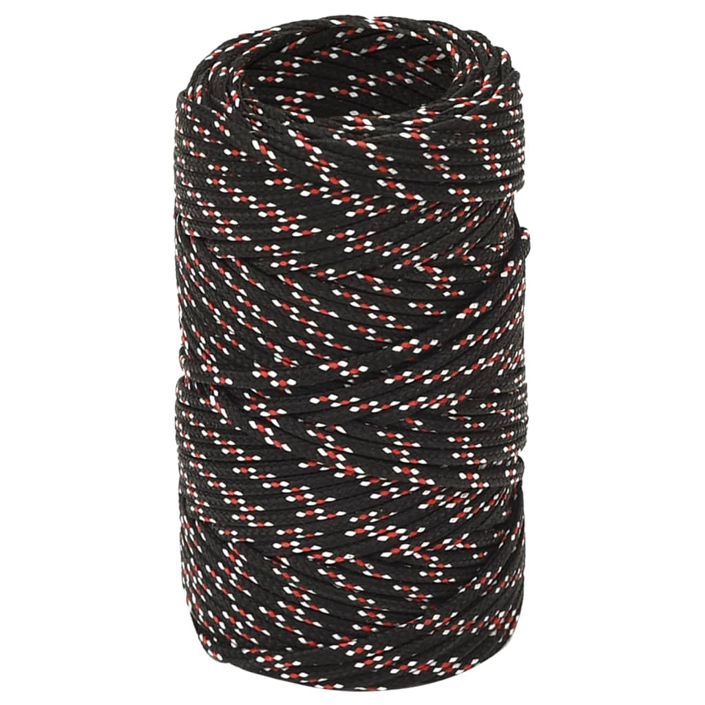 Vidaxl Boot Rope 2 mm 500 m Polypropilene Nero