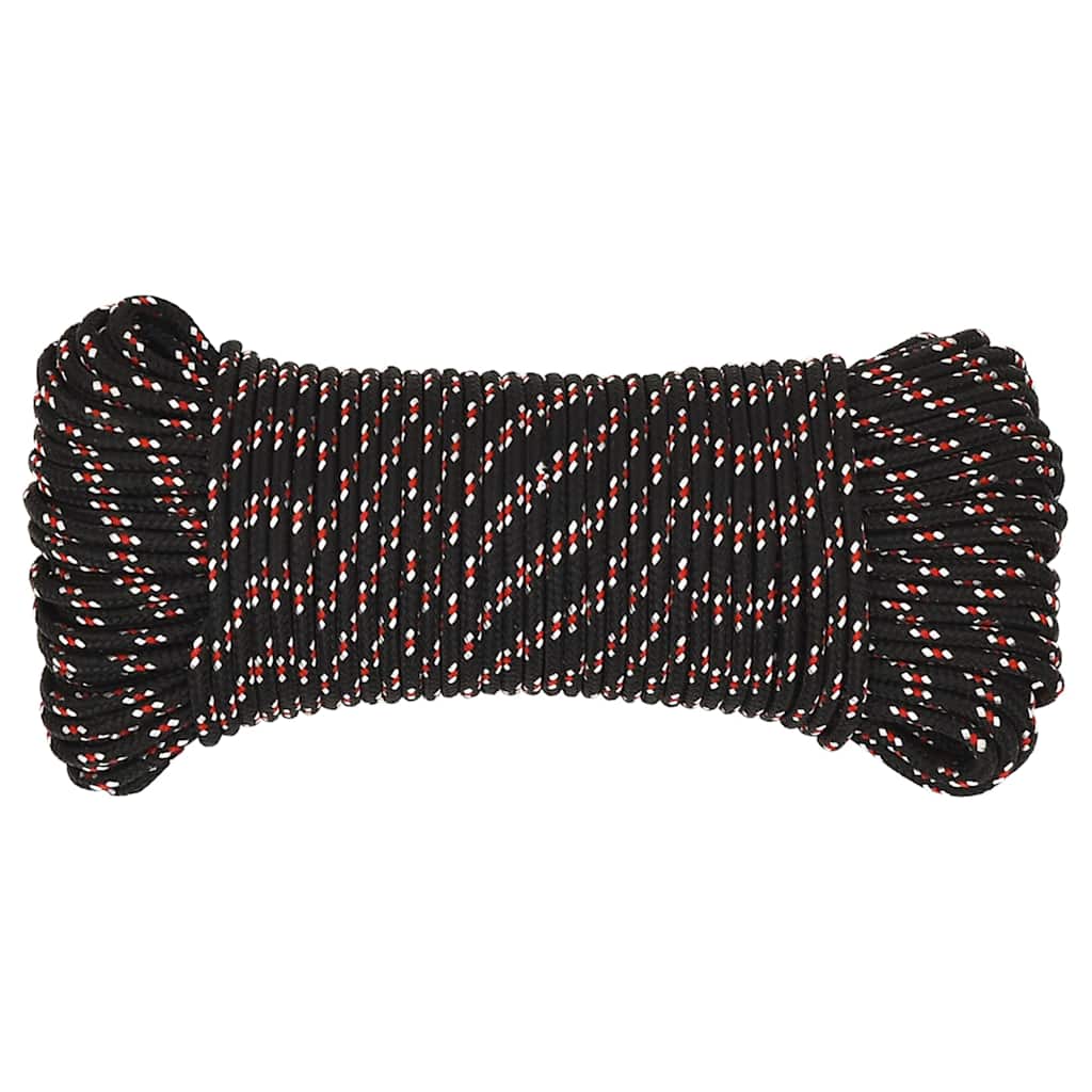 Vidaxl Boot Rope 3 mm 500 m polipropileno negro