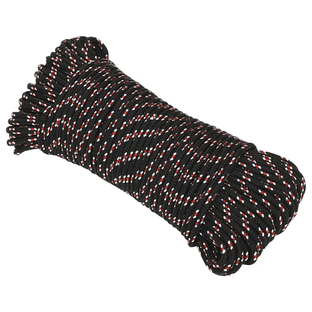 Vidaxl Boot Rope 4 mm 50 m Polypropilene Nero