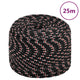 Vidaxl Boot Rope 6 mm 25 m Polypropilene Nero