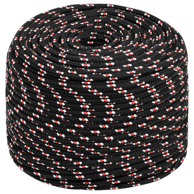 Vidaxl Boot Rope 6 mm 50 m polipropileno negro