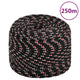 Vidaxl Boot Rope 8 mm 250 m Polypropilene Nero