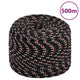 Vidaxl Boot Rope 10 mm 500 m Polypropilene Nero