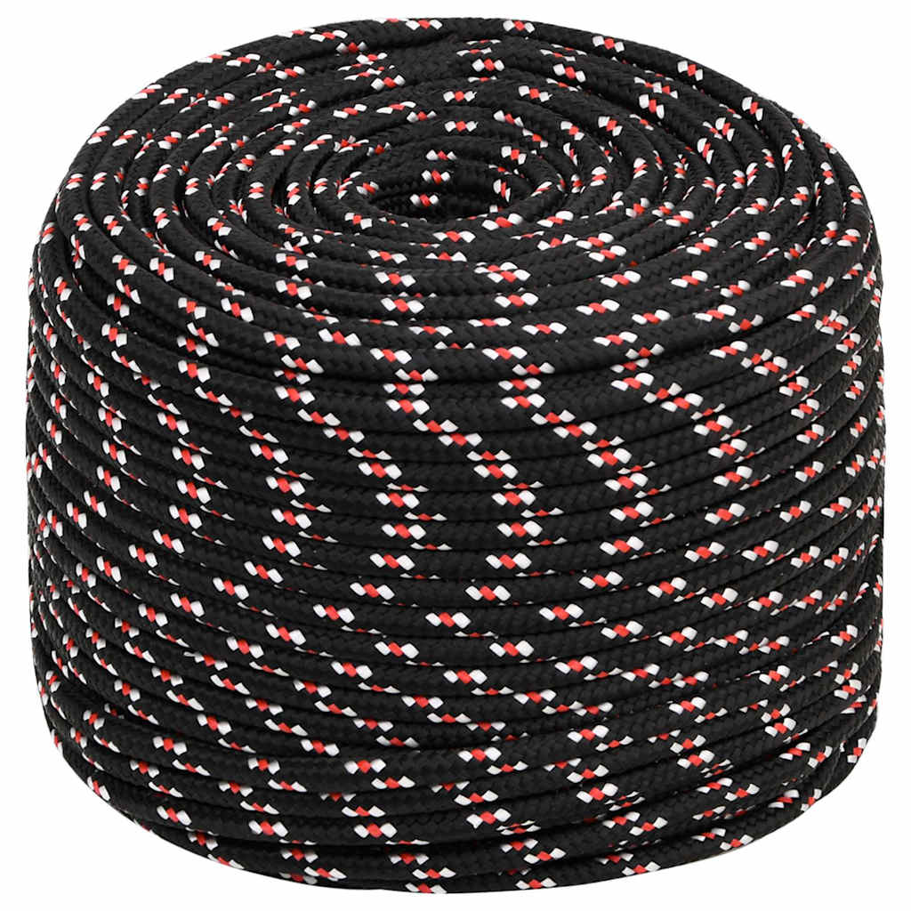Vidaxl Boot Rope 10 mm 500 m Polypropilene Nero