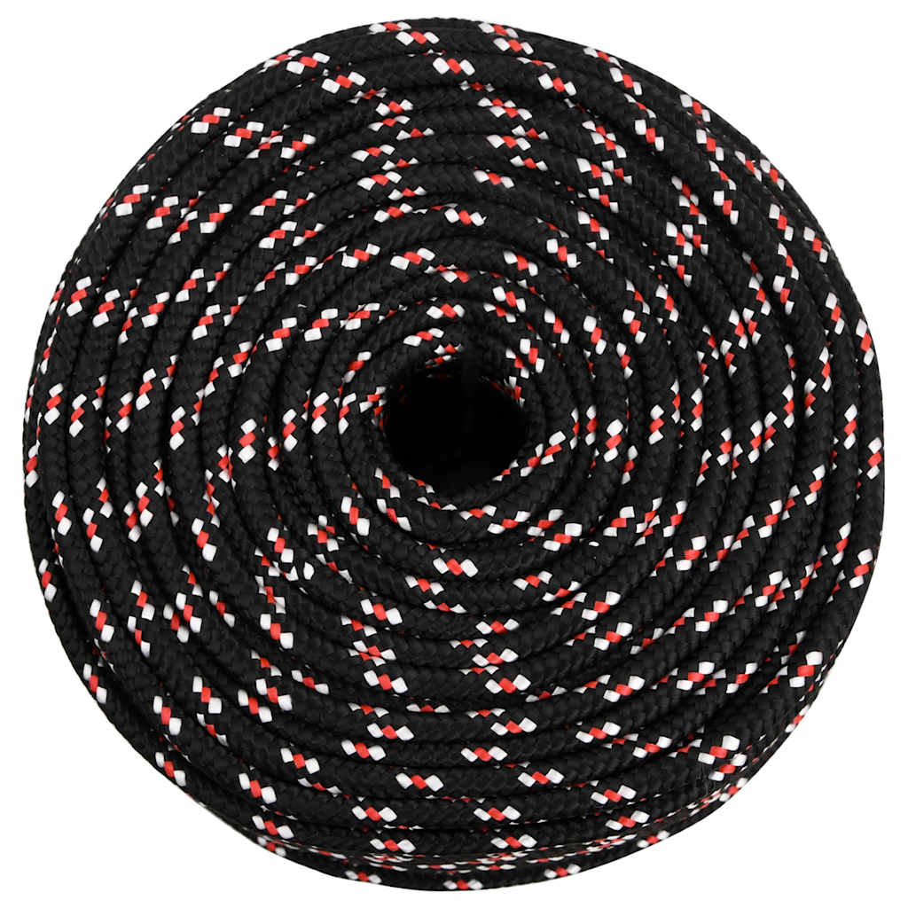 Vidaxl Boot Rope 10 mm 500 m Polypropilene Nero