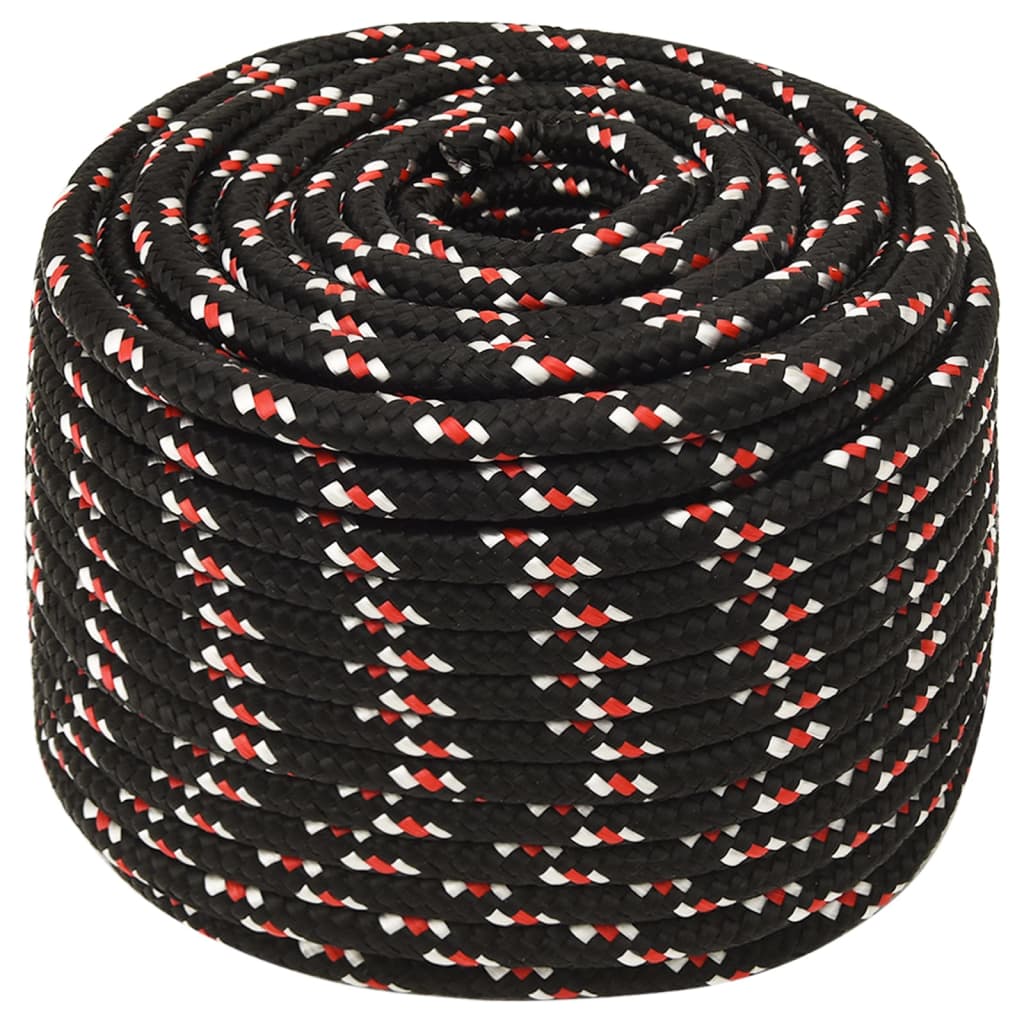 Vidaxl Boot Rope 12 mm 25 m de polipropileno negro