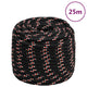 Vidaxl Boot Rope 16 mm 25 m Polypropilene Nero