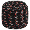Vidaxl boot touw 18 mm 25 m polypropyleen zwart