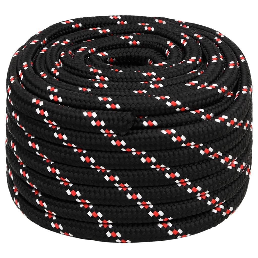 Vidaxl Boat Rope 20 mm 100 m Polypropilene Nero