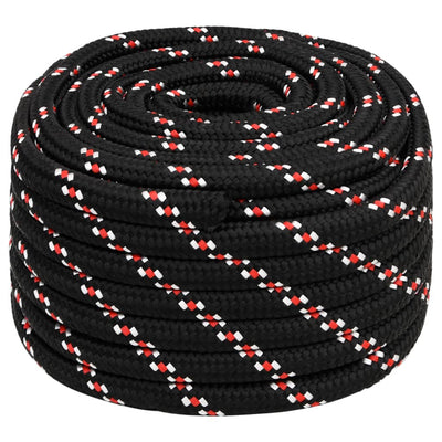 Vidaxl Boat Rope 20 mm 100 m Polypropilene Nero