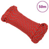 Vidaxl Boat Rope 4 mm 50 m polipropileno rojo