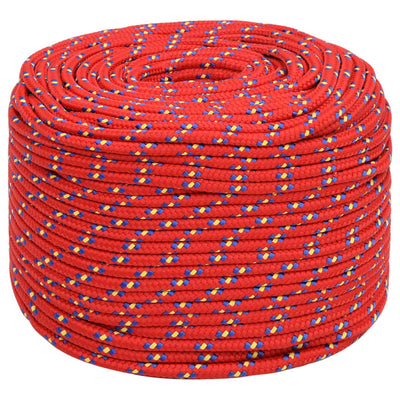 Vidaxl Boat Rope 8 mm 25 m polipropileno rojo