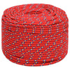 Vidaxl boottouw 8 mm 50 m polypropyleen rood