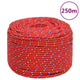 Vidaxl boottouw 8 mm 250 m polypropyleen rood