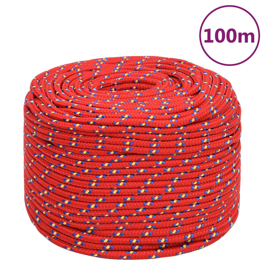 Vidaxl Boat Rope 10 mm 100 m in polipropilene rosso