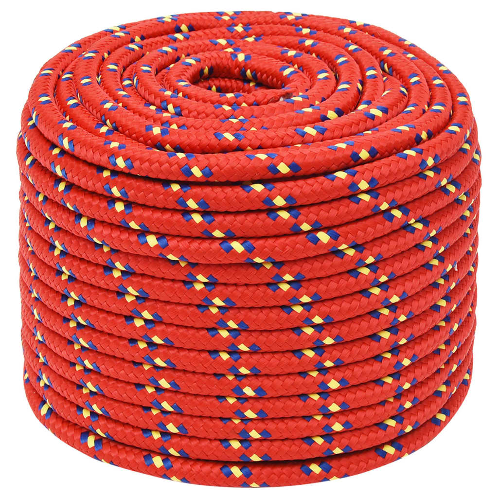 Vidaxl Boat Rope 14 mm 25 m in polipropilene rosso