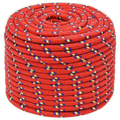 Vidaxl Boat Rope 14 mm 25 m polipropileno rojo