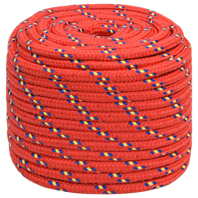 Vidaxl Boat Rope 16 mm 100 m polipropileno rojo