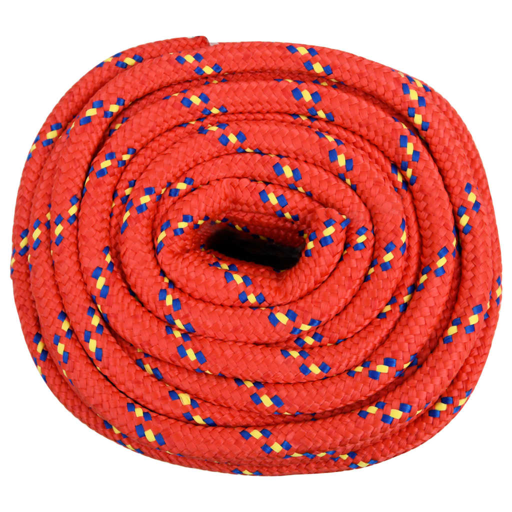 Vidaxl boottouw 20 mm 25 m polypropyleen rood