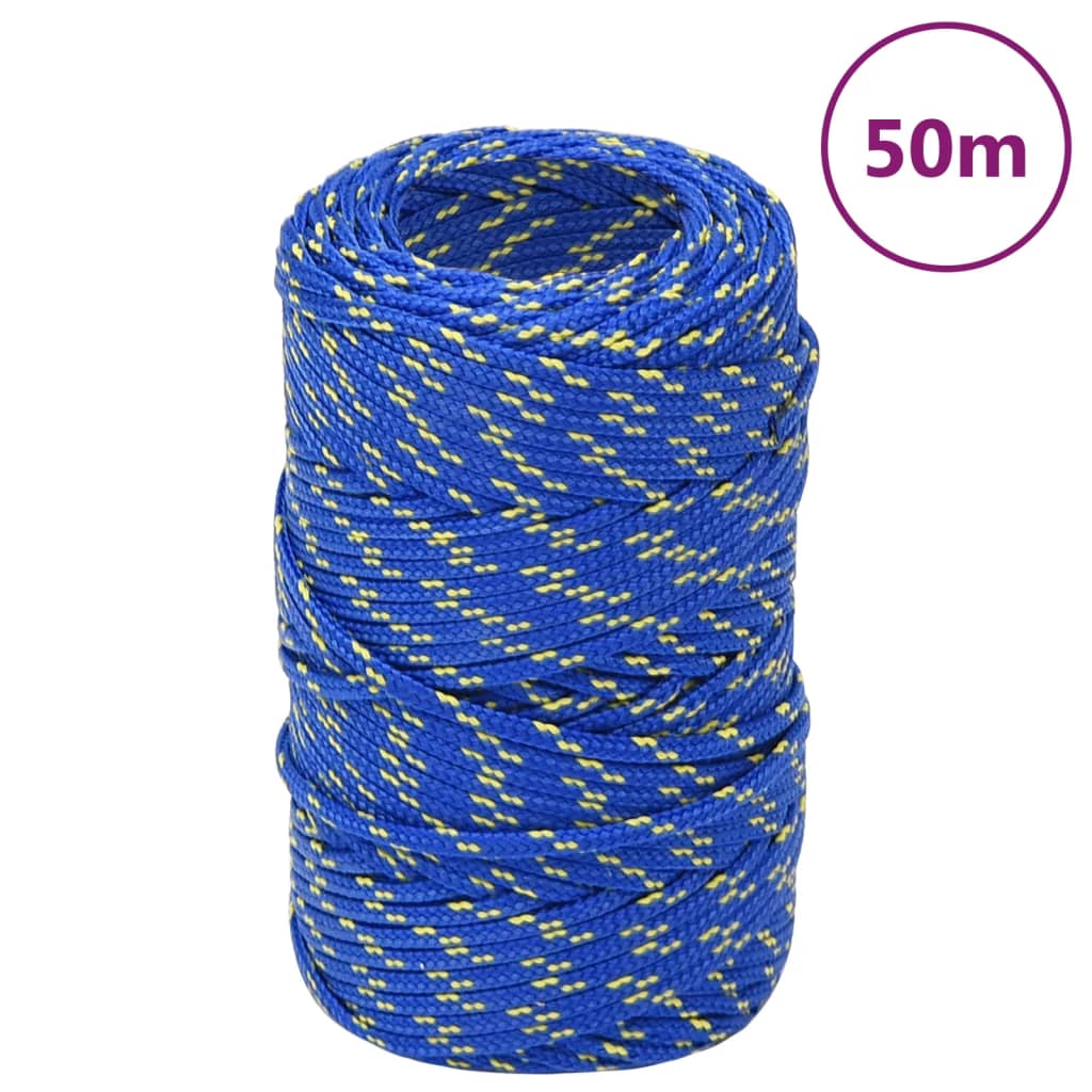 Vidaxl Boat Rope 2 mm 50 m in polipropilene blu