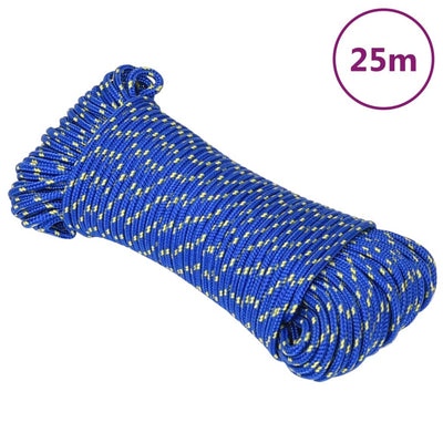 Vidaxl Boat Rope 3 mm 25 m de polipropileno azul