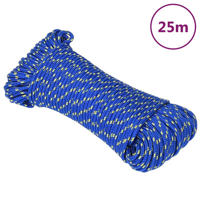 Vidaxl Boat Rope 4 mm 25 m de polipropileno azul