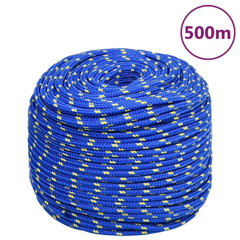 Vidaxl Boat Rope 10 mm 500 m polipropileno azul