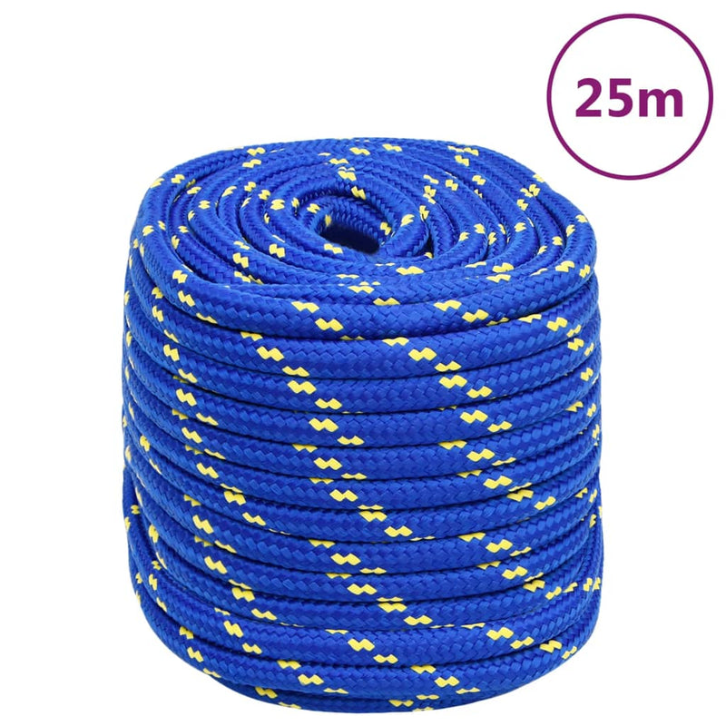 Vidaxl Boat Rope 16 mm 25 m Polipropeno Azul