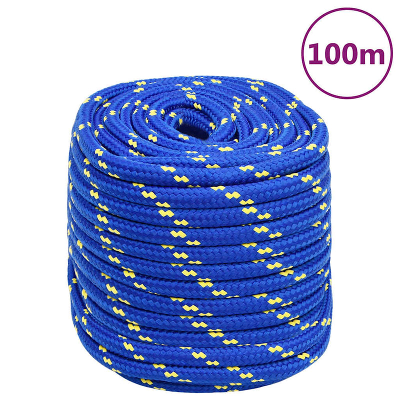 Vidaxl Boat Rope 16 mm 100 m polipropeno azul