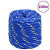 Vidaxl boottouw 18 mm 100 m polypropeen blauw
