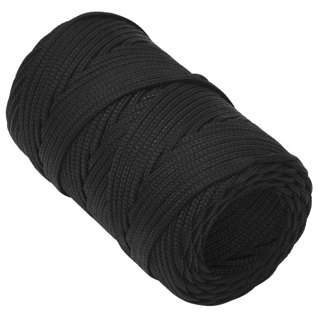 Vidaxl Boat Rope 2 mm 25 m Polypropene Nero