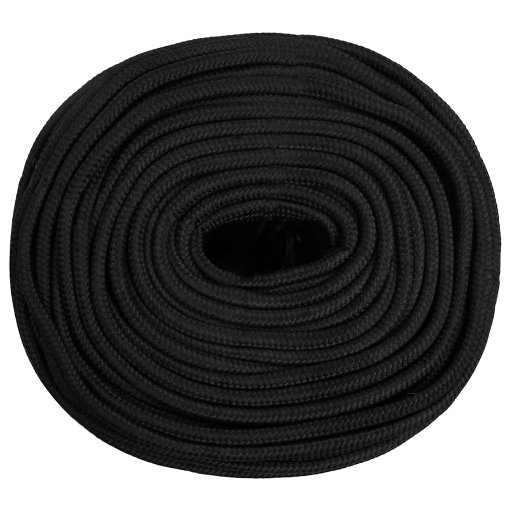 Vidaxl Boat Rope 6 mm 25 m Polypropene Nero